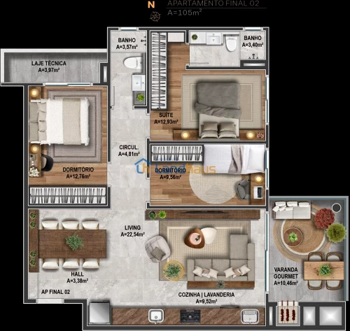 Apartamento à venda em Bom Jardim, Ivoti